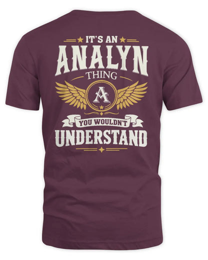 ANALYN KT06-M008 It’s a [NAME] Thing – You Wouldn’t Understand | Personalized Vintage T-Shirt - Unisex Standard T-Shirt - Maroon