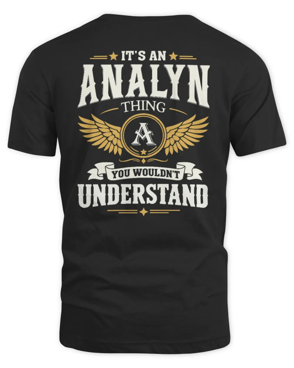 ANALYN KT06-M008 It’s a [NAME] Thing – You Wouldn’t Understand | Personalized Vintage T-Shirt - Unisex Standard T-Shirt - Black