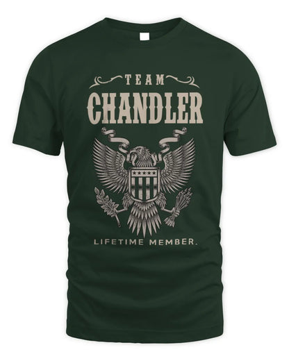 CHANDLER TP06-K82 – Personalized Classic Style Apparel “Team NAME Lifetime Member” - Unisex Standard T-Shirt - Forest Green
