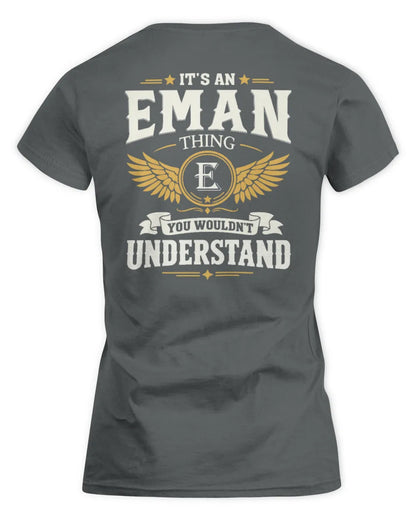 EMAN KT06-M008 It’s a [NAME] Thing – You Wouldn’t Understand | Personalized Vintage T-Shirt - Women's Standard T-Shirt - Charcoal
