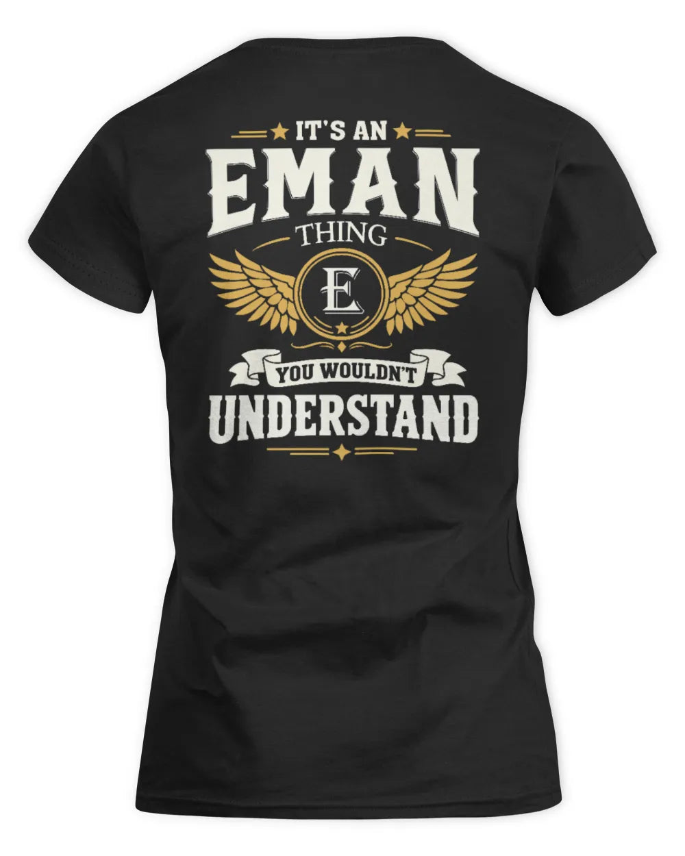 EMAN KT06-M008 It’s a [NAME] Thing – You Wouldn’t Understand | Personalized Vintage T-Shirt - Women's Standard T-Shirt - Black