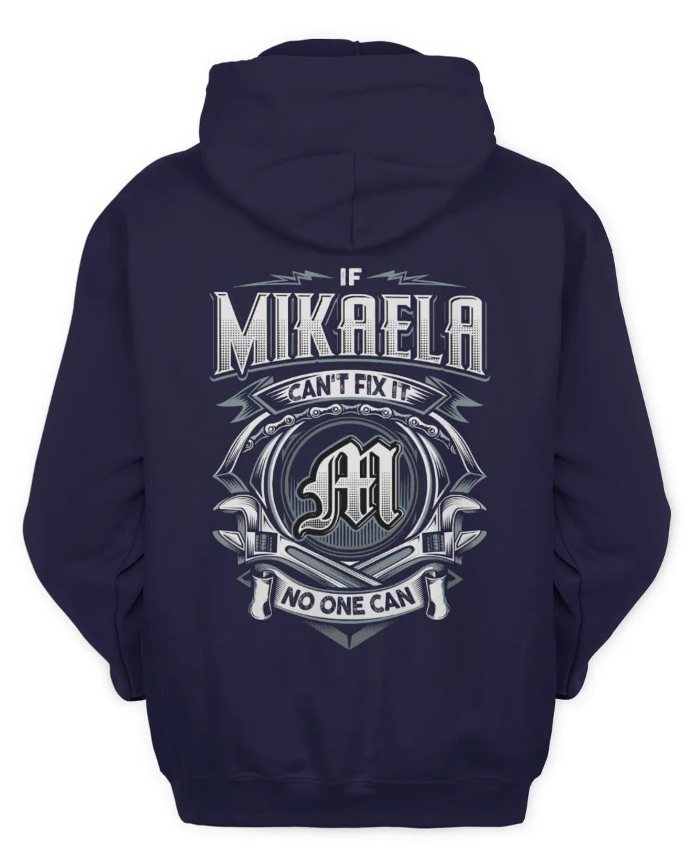 MIKAELA AP81-K4-626 - Personalized Ahmed Quote Apparel “If Ahmed Can't Fix It, No One Can” - Unisex Hoodie - Navy