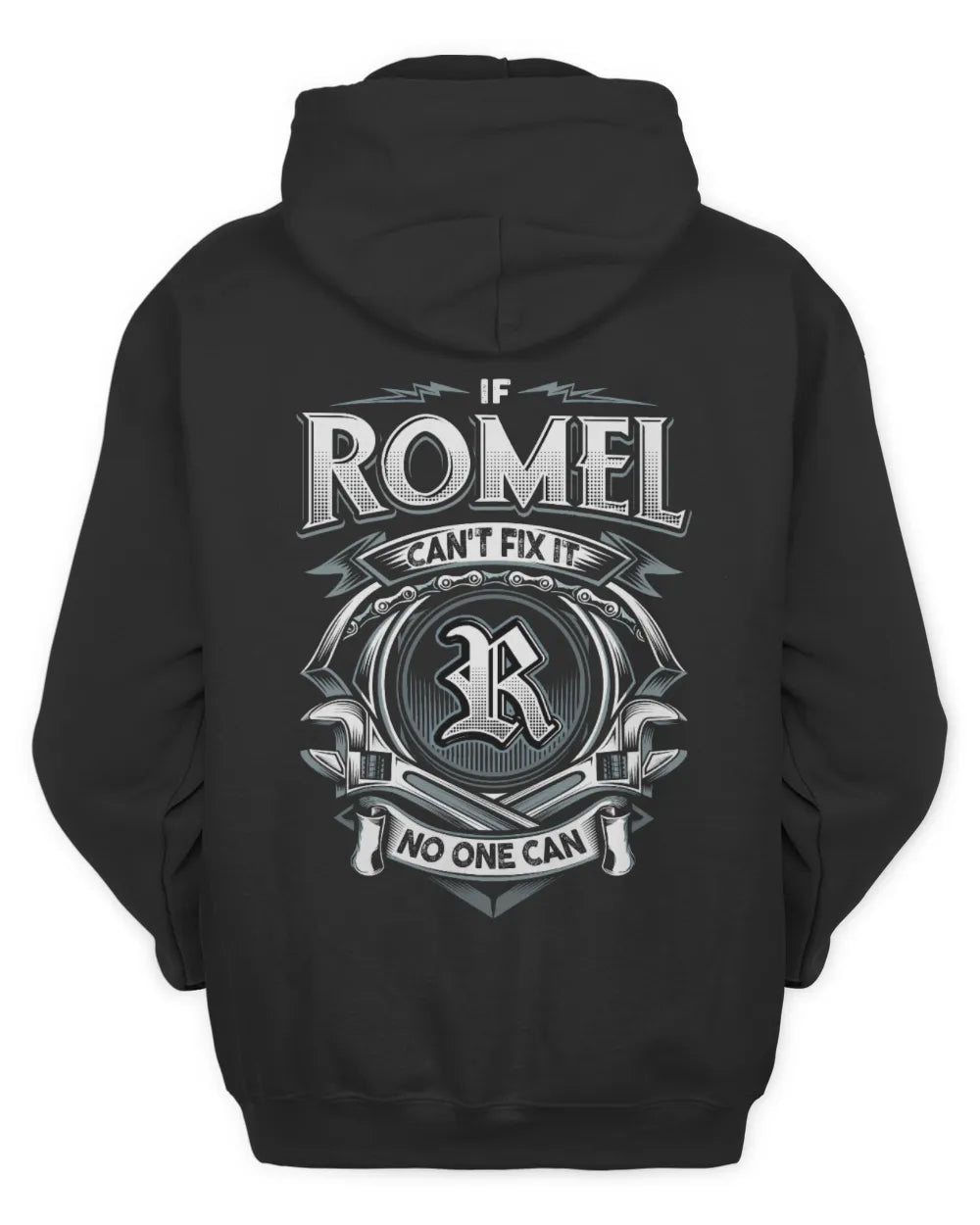 ROMEL AP81-K4-626 - Personalized Ahmed Quote Apparel “If Ahmed Can't Fix It, No One Can” - Unisex Hoodie - Black