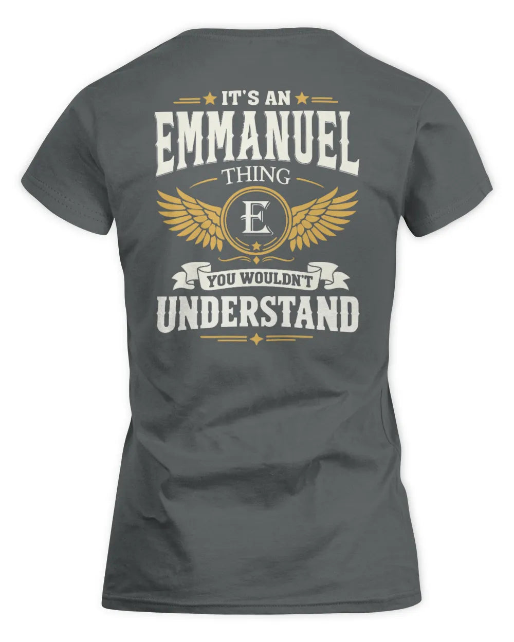 EMMANUEL KT06-M008 It’s a [NAME] Thing – You Wouldn’t Understand | Personalized Vintage T-Shirt - Women's Standard T-Shirt - Charcoal