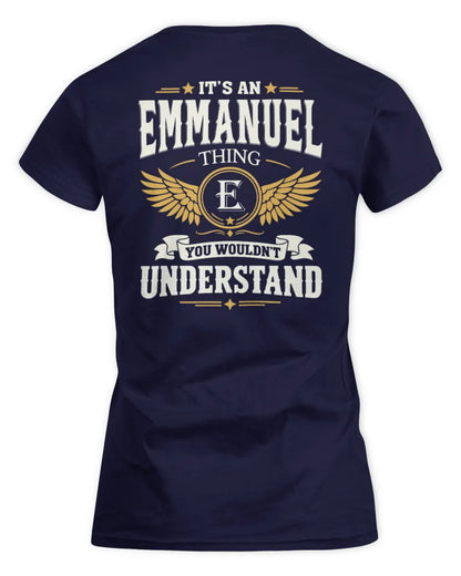 EMMANUEL KT06-M008 It’s a [NAME] Thing – You Wouldn’t Understand | Personalized Vintage T-Shirt - Women's Standard T-Shirt - Navy