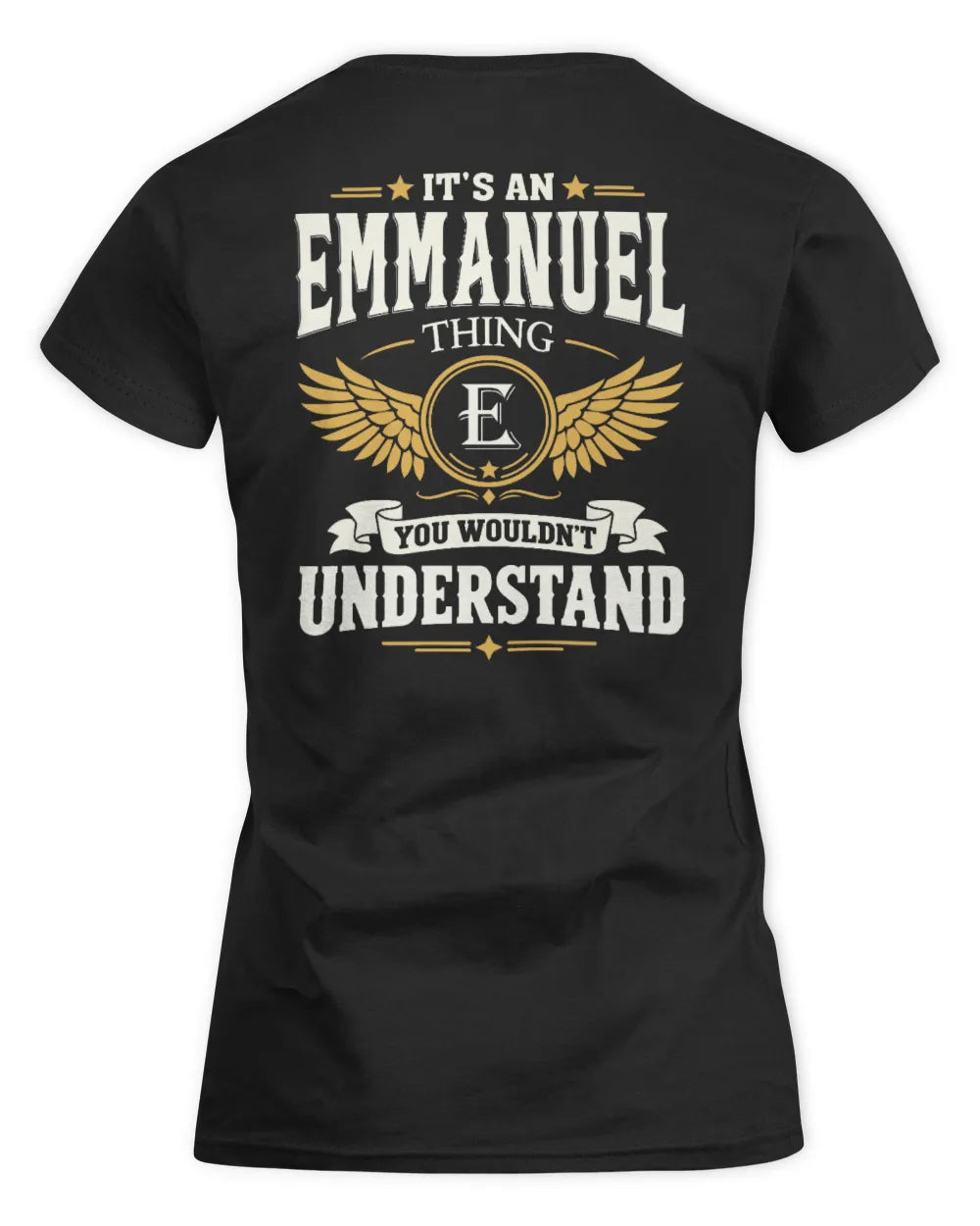 EMMANUEL KT06-M008 It’s a [NAME] Thing – You Wouldn’t Understand | Personalized Vintage T-Shirt - Women's Standard T-Shirt - Black