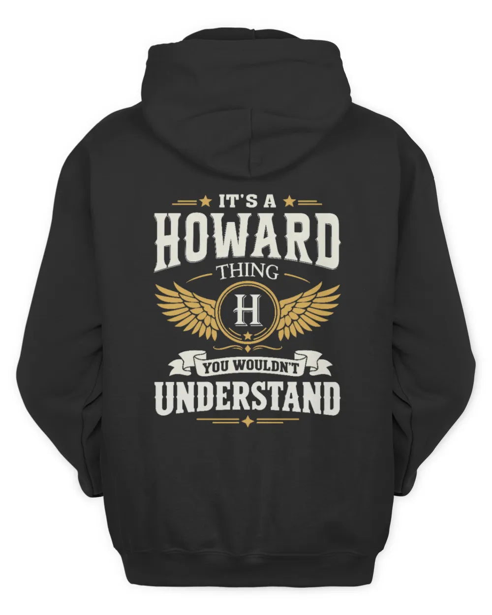 HOWARD KT06-M008 It’s a [NAME] Thing – You Wouldn’t Understand | Personalized Vintage T-Shirt - Unisex Hoodie - Black