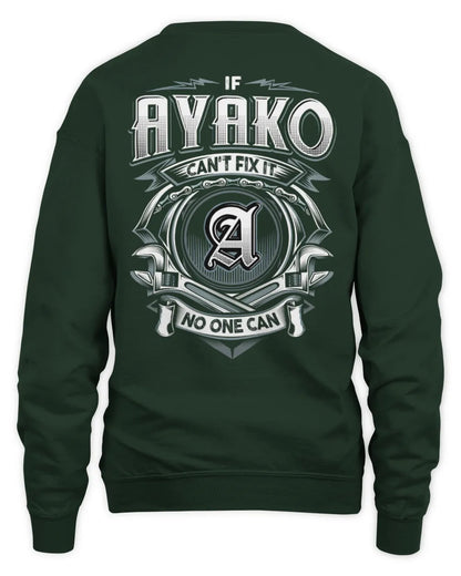 AYAKO AP81-K4-626 - Personalized Ahmed Quote Apparel “If Ahmed Can't Fix It, No One Can” - Unisex Sweatshirt - Forest Green