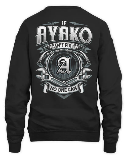 AYAKO AP81-K4-626 - Personalized Ahmed Quote Apparel “If Ahmed Can't Fix It, No One Can” - Unisex Sweatshirt - Black