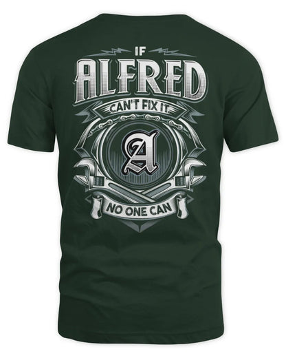 ALFRED AP81-K4-626 - Personalized Ahmed Quote Apparel “If Ahmed Can't Fix It, No One Can” - Unisex Standard T-Shirt - Forest Green