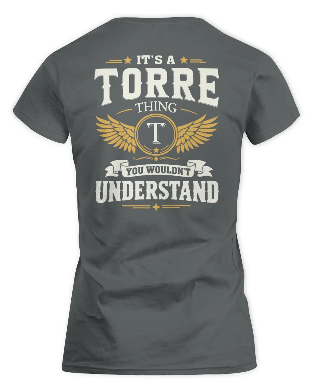 TORRE KT06-M008 It’s a [NAME] Thing – You Wouldn’t Understand | Personalized Vintage T-Shirt - Women's Standard T-Shirt - Charcoal