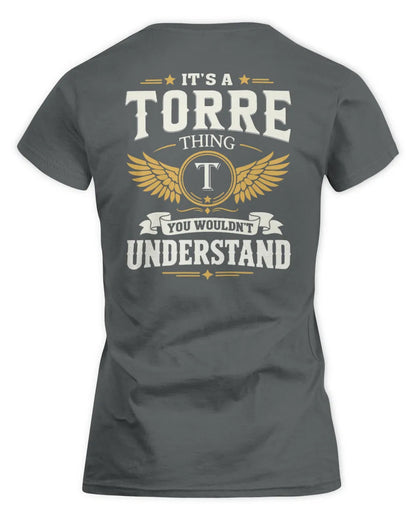 TORRE KT06-M008 It’s a [NAME] Thing – You Wouldn’t Understand | Personalized Vintage T-Shirt - Women's Standard T-Shirt - Charcoal