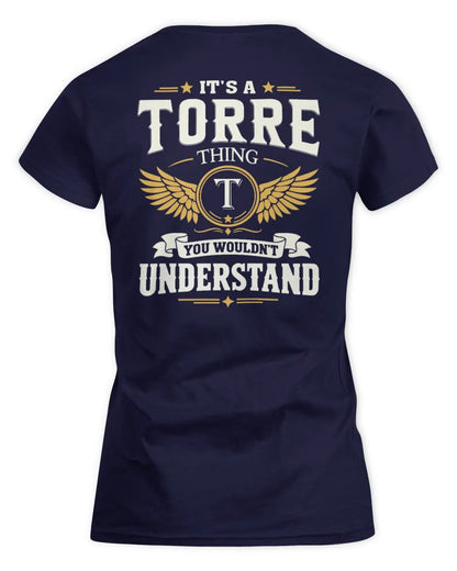 TORRE KT06-M008 It’s a [NAME] Thing – You Wouldn’t Understand | Personalized Vintage T-Shirt - Women's Standard T-Shirt - Navy