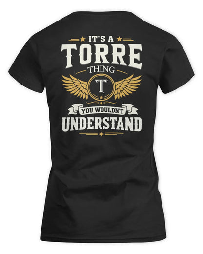 TORRE KT06-M008 It’s a [NAME] Thing – You Wouldn’t Understand | Personalized Vintage T-Shirt - Women's Standard T-Shirt - Black