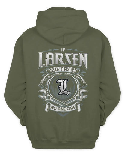 LARSEN AP81-K4-626 - Personalized Ahmed Quote Apparel “If Ahmed Can't Fix It, No One Can” - Unisex Hoodie - Military Green