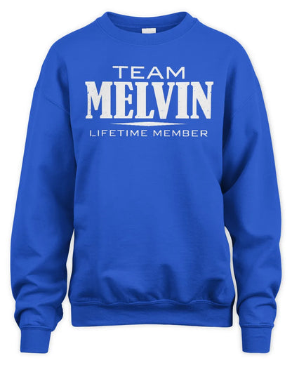 MELVIN BL62-K4-128 - Personalized “Team NAME Lifetime Member” - Unisex Sweatshirt - Royal