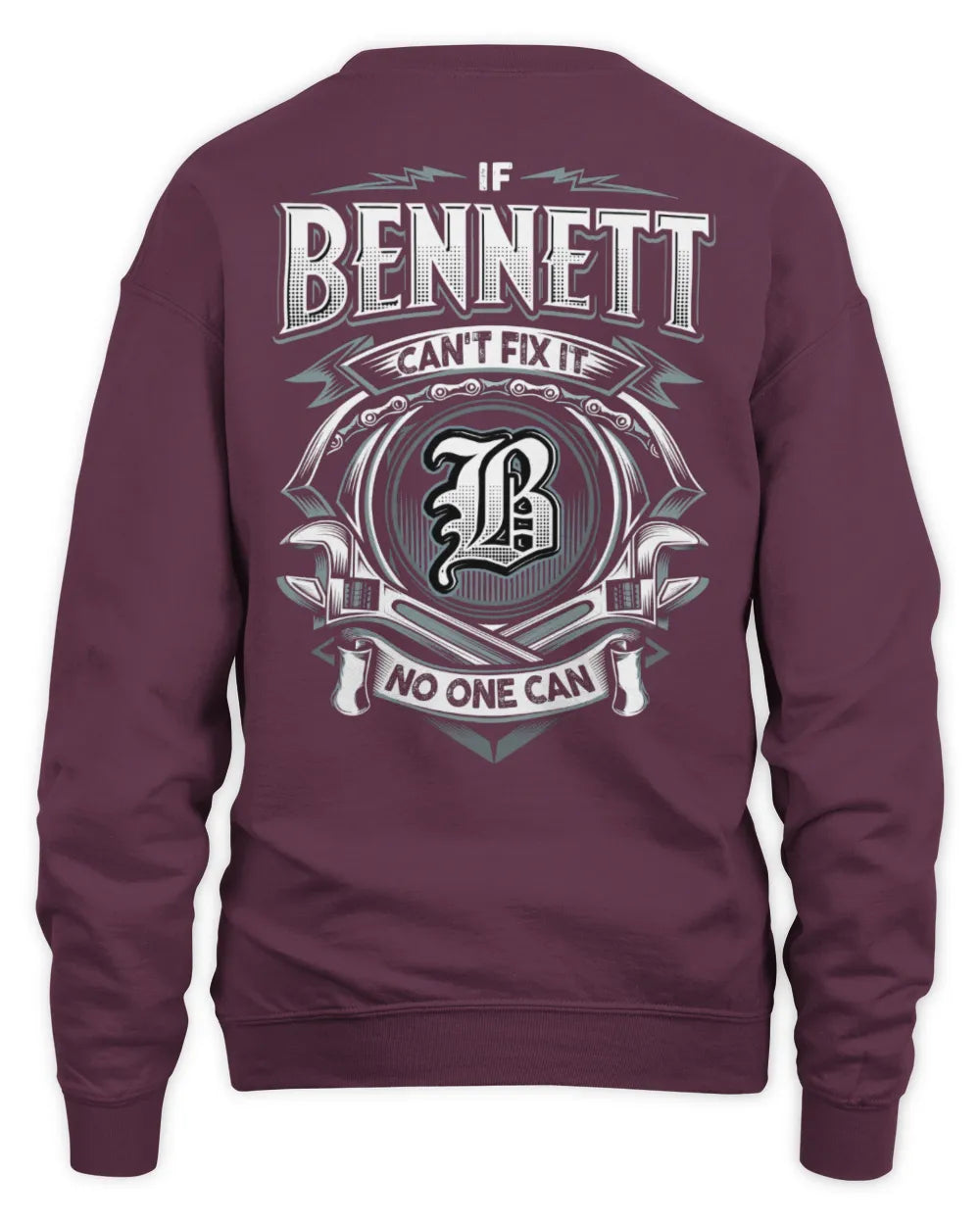 BENNETT AP81-K4-626 - Personalized Ahmed Quote Apparel “If Ahmed Can't Fix It, No One Can” - Unisex Sweatshirt - Maroon