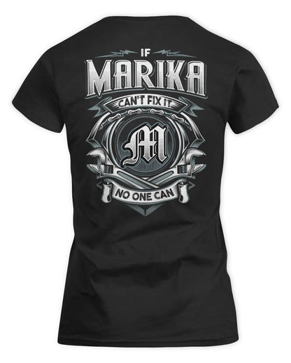 MARIKA AP81-K4-626 - Personalized Ahmed Quote Apparel “If Ahmed Can't Fix It, No One Can” - Women's Standard T-Shirt - Black