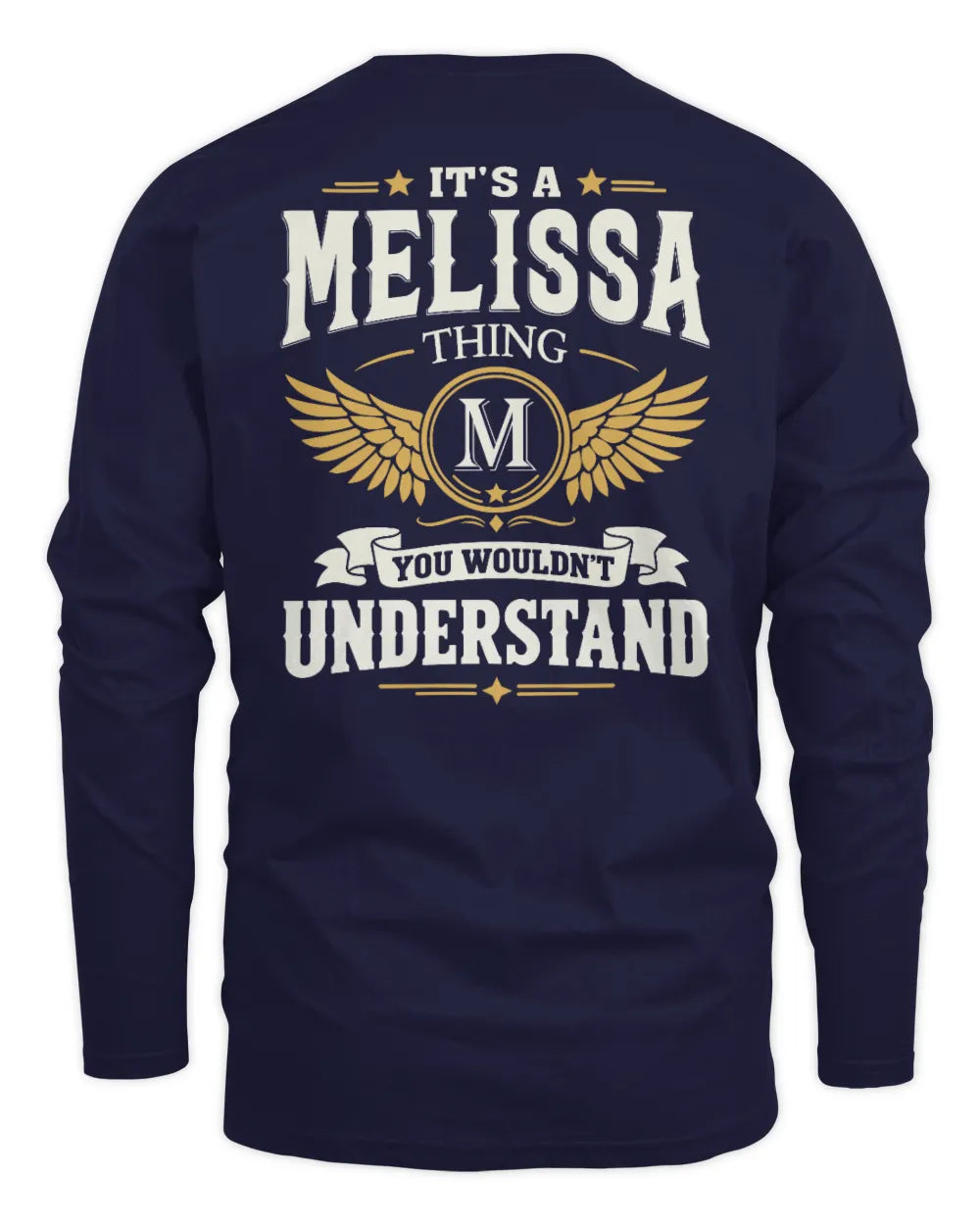 MELISSA KT06-M008 It’s a [NAME] Thing – You Wouldn’t Understand | Personalized Vintage T-Shirt - Men's Long Sleeved T-Shirt - Navy