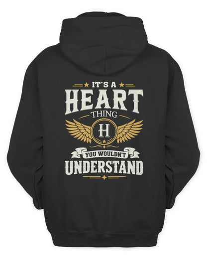 HEART KT06-M008 It’s a [NAME] Thing – You Wouldn’t Understand | Personalized Vintage T-Shirt - Unisex Hoodie - Black