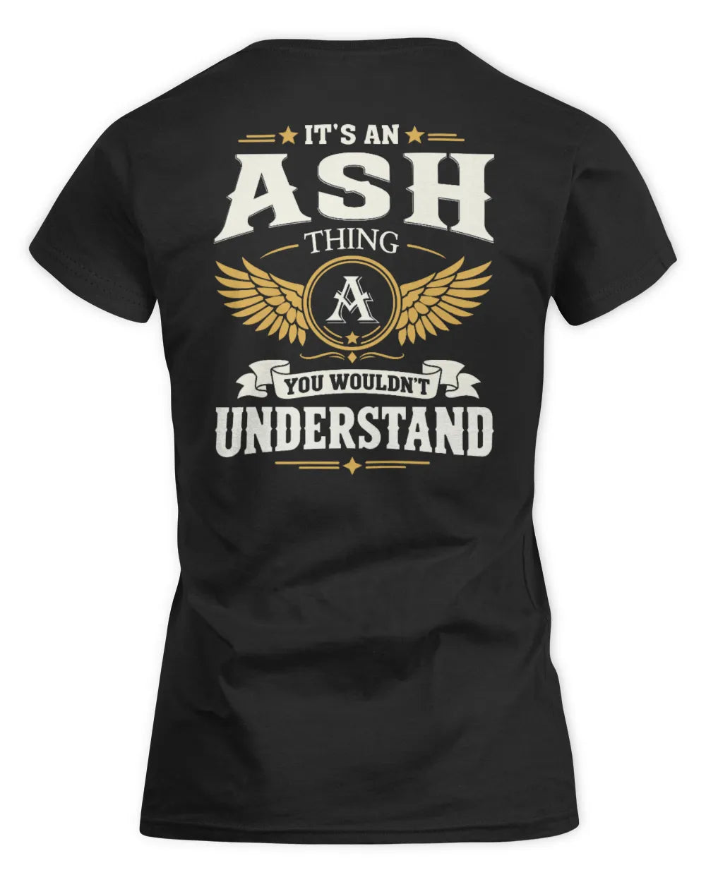 ASH KT06-M008 It’s a [NAME] Thing – You Wouldn’t Understand | Personalized Vintage T-Shirt - Women's Standard T-Shirt - Black