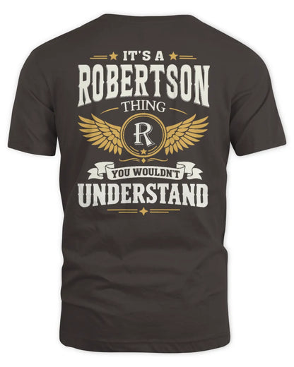 ROBERTSON KT06-M008 It’s a [NAME] Thing – You Wouldn’t Understand | Personalized Vintage T-Shirt - Unisex Standard T-Shirt - Dark Chocolate