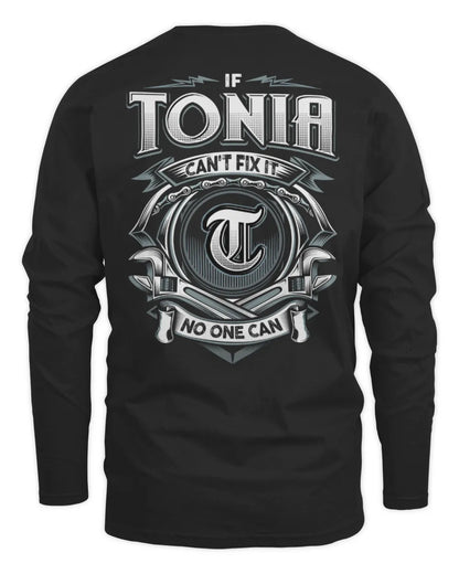TONIA AP81-K4-626 - Personalized Ahmed Quote Apparel “If Ahmed Can't Fix It, No One Can” - Men's Long Sleeved T-Shirt - Black
