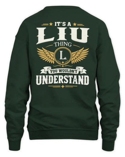LIU KT06-M008 It’s a [NAME] Thing – You Wouldn’t Understand | Personalized Vintage T-Shirt - Unisex Sweatshirt - Forest Green