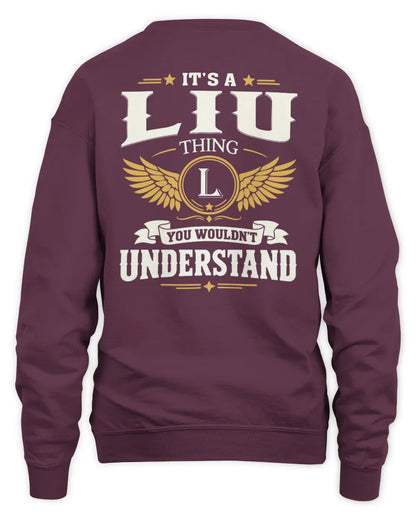 LIU KT06-M008 It’s a [NAME] Thing – You Wouldn’t Understand | Personalized Vintage T-Shirt - Unisex Sweatshirt - Maroon