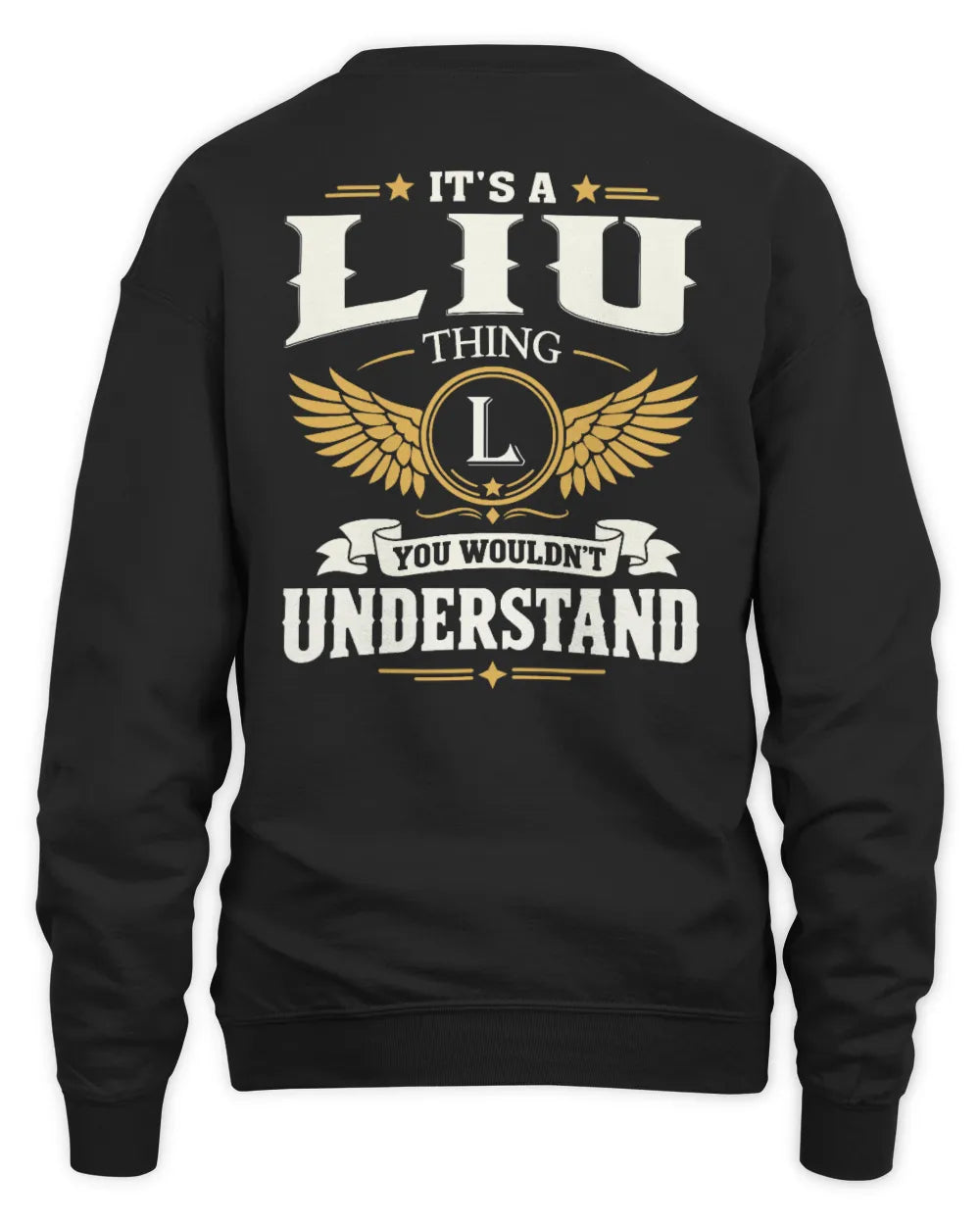 LIU KT06-M008 It’s a [NAME] Thing – You Wouldn’t Understand | Personalized Vintage T-Shirt - Unisex Sweatshirt - Black
