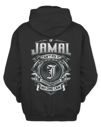 JAMAL AP81-K4-626 - Personalized Ahmed Quote Apparel “If Ahmed Can't Fix It, No One Can” - Unisex Hoodie - Black