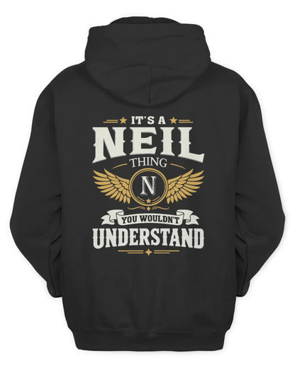 NEIL KT06-M008 It’s a [NAME] Thing – You Wouldn’t Understand | Personalized Vintage T-Shirt - Unisex Hoodie - Black