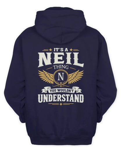 NEIL KT06-M008 It’s a [NAME] Thing – You Wouldn’t Understand | Personalized Vintage T-Shirt - Unisex Hoodie - Navy