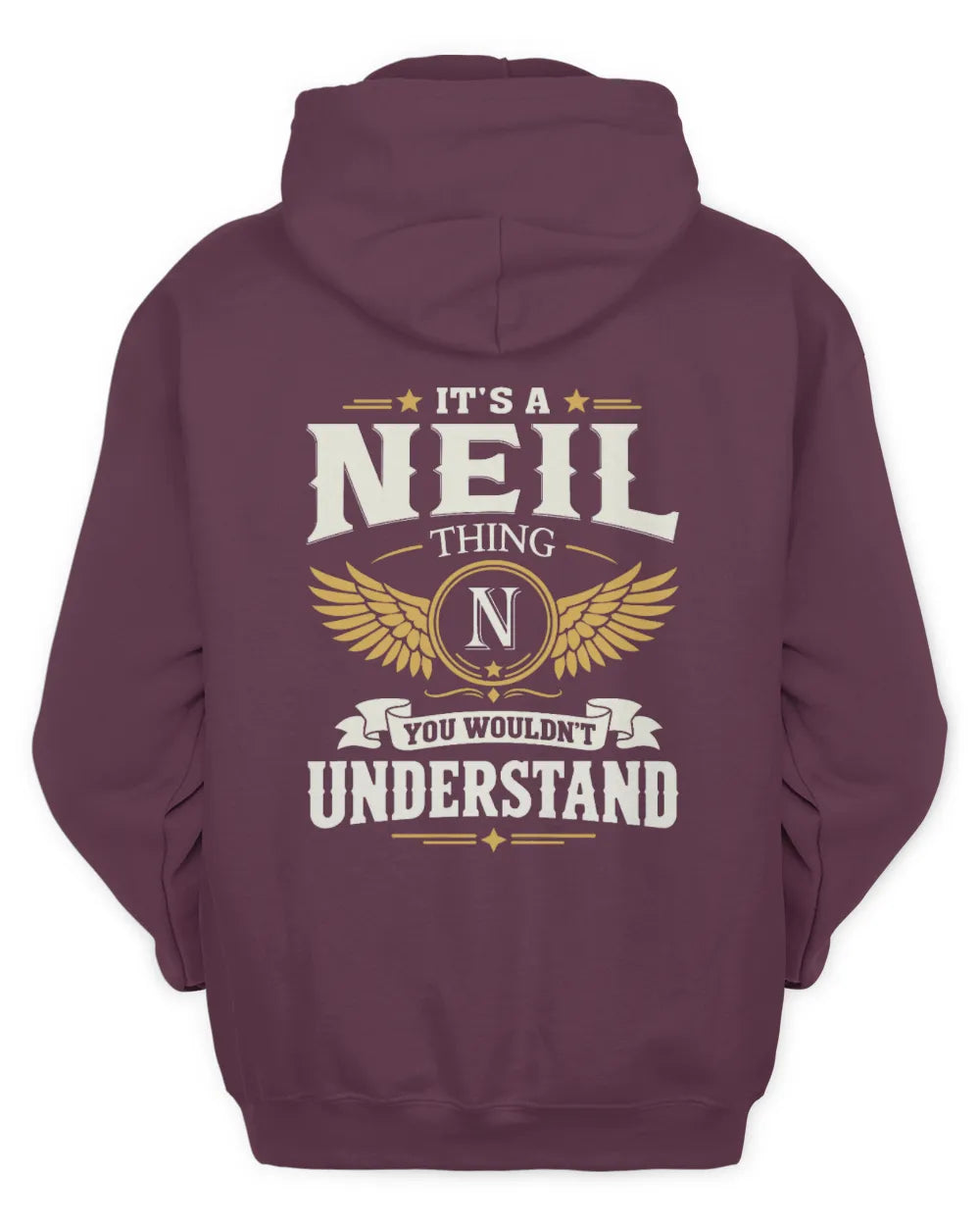 NEIL KT06-M008 It’s a [NAME] Thing – You Wouldn’t Understand | Personalized Vintage T-Shirt - Unisex Hoodie - Maroon
