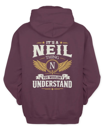NEIL KT06-M008 It’s a [NAME] Thing – You Wouldn’t Understand | Personalized Vintage T-Shirt - Unisex Hoodie - Maroon