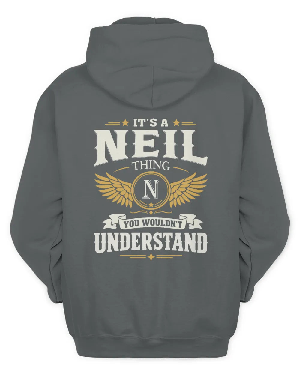 NEIL KT06-M008 It’s a [NAME] Thing – You Wouldn’t Understand | Personalized Vintage T-Shirt - Unisex Hoodie - Charcoal