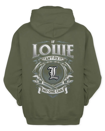 LOUIE AP81-K4-626 - Personalized Ahmed Quote Apparel “If Ahmed Can't Fix It, No One Can” - Unisex Hoodie - Military Green