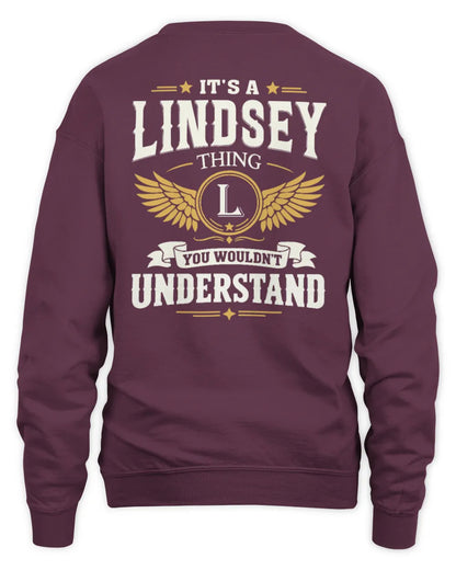 LINDSEY KT06-M008 It’s a [NAME] Thing – You Wouldn’t Understand | Personalized Vintage T-Shirt - Unisex Sweatshirt - Maroon