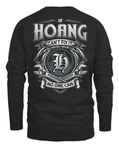 HOANG AP81-K4-626 - Personalized Ahmed Quote Apparel “If Ahmed Can't Fix It, No One Can” - Men's Long Sleeved T-Shirt - Black