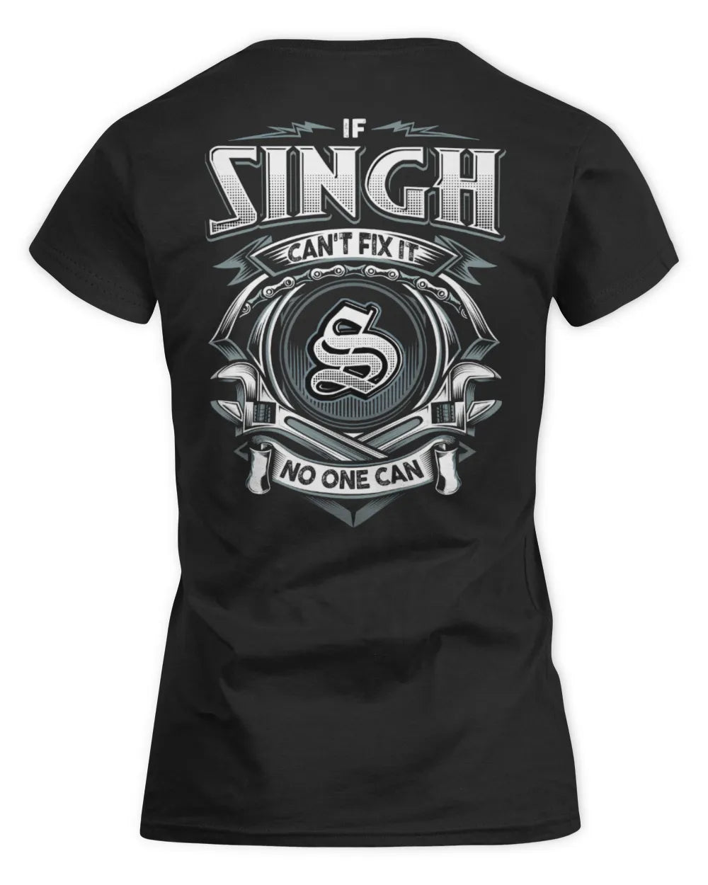 SINGH AP81-K4-626 - Personalized Ahmed Quote Apparel “If Ahmed Can't Fix It, No One Can” - Women's Standard T-Shirt - Black