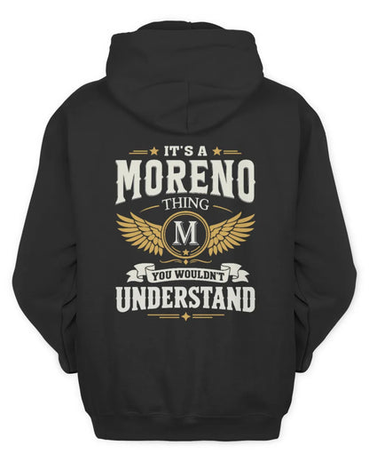 MORENO KT06-M008 It’s a [NAME] Thing – You Wouldn’t Understand | Personalized Vintage T-Shirt - Unisex Hoodie - Black