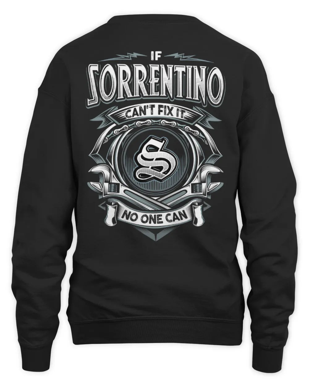 SORRENTINO AP81-K4-626 - Personalized Ahmed Quote Apparel “If Ahmed Can't Fix It, No One Can” - Unisex Sweatshirt - Black