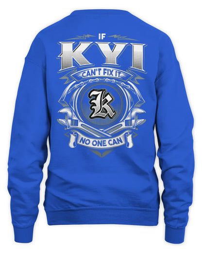 KYI AP81-K4-626 - Personalized Ahmed Quote Apparel “If Ahmed Can't Fix It, No One Can” - Unisex Sweatshirt - Royal