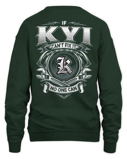 KYI AP81-K4-626 - Personalized Ahmed Quote Apparel “If Ahmed Can't Fix It, No One Can” - Unisex Sweatshirt - Forest Green