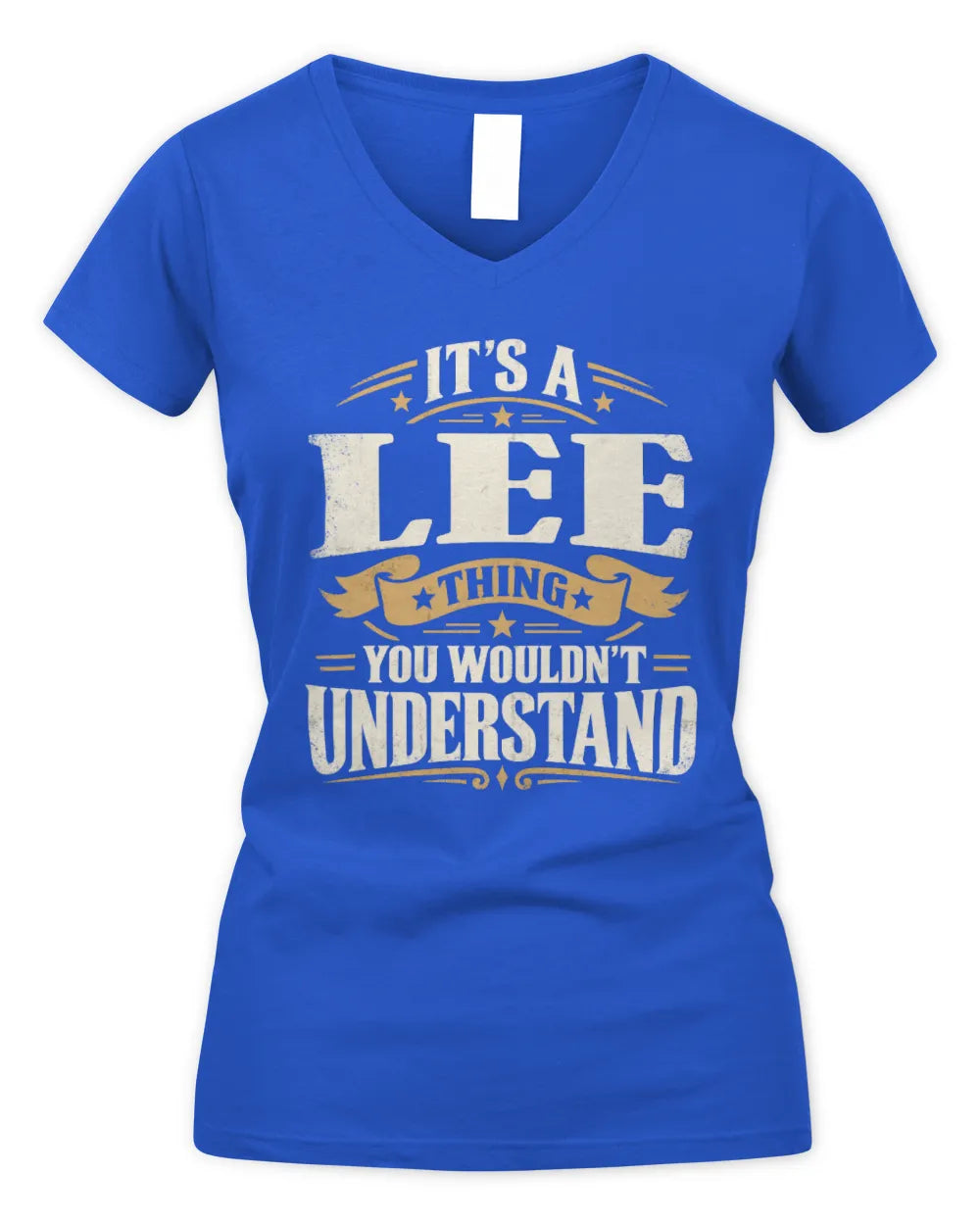 LEE P08 TH51 - Personalized “It’s a/an [NAME] Thing – You Wouldn’t Understand” Shirt - Women's V-Neck T-Shirt - Royal