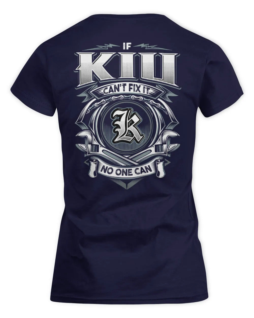 KIU AP81-K4-626 - Personalized Ahmed Quote Apparel “If Ahmed Can't Fix It, No One Can” - Women's Standard T-Shirt - Navy