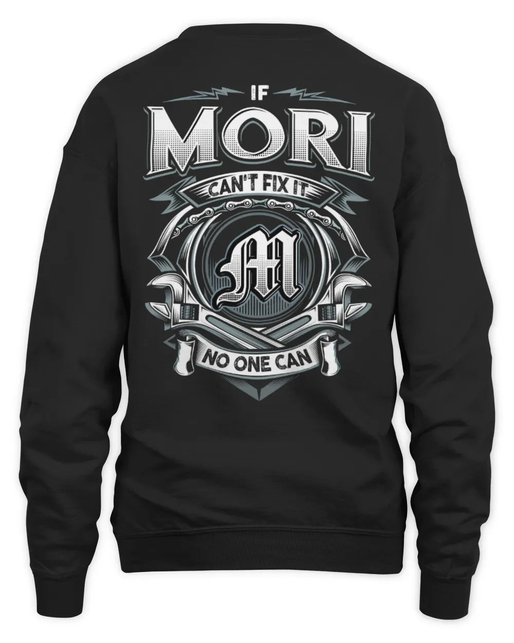 MORI AP81-K4-626 - Personalized Ahmed Quote Apparel “If Ahmed Can't Fix It, No One Can” - Unisex Sweatshirt - Black