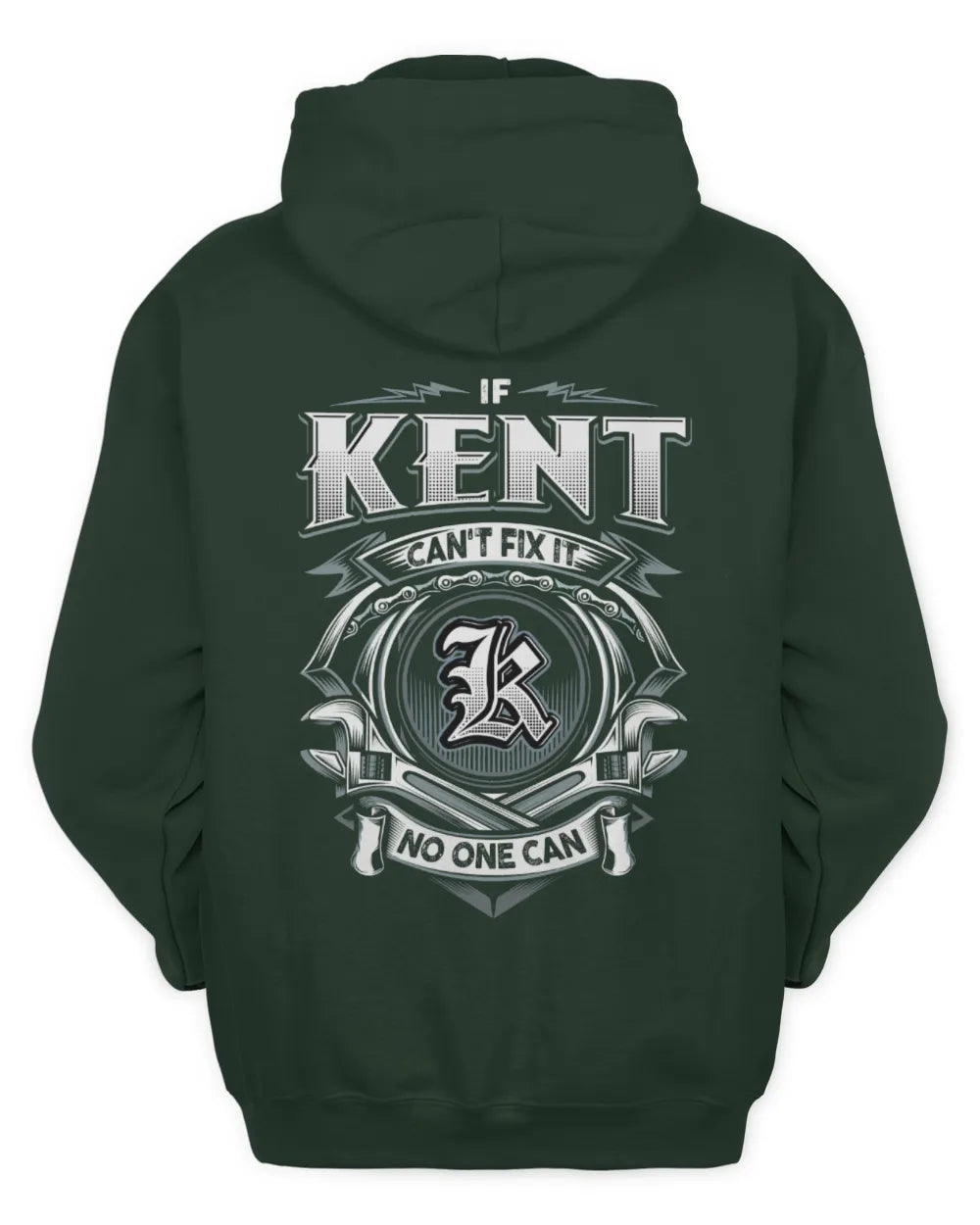 KENT AP81-K4-626 - Personalized Ahmed Quote Apparel “If Ahmed Can't Fix It, No One Can” - Unisex Hoodie - Forest Green