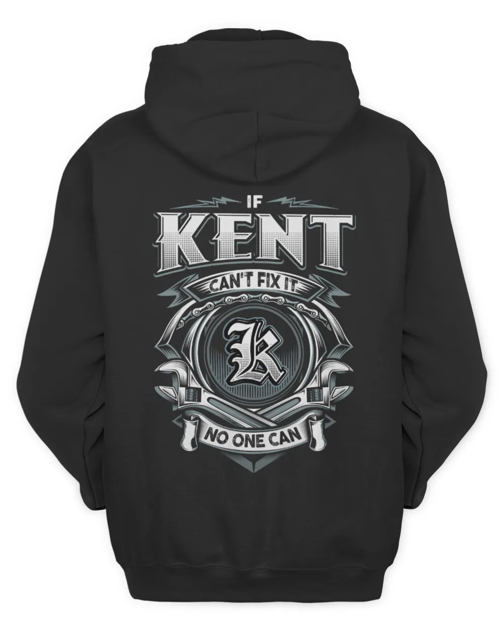 KENT AP81-K4-626 - Personalized Ahmed Quote Apparel “If Ahmed Can't Fix It, No One Can” - Unisex Hoodie - Black
