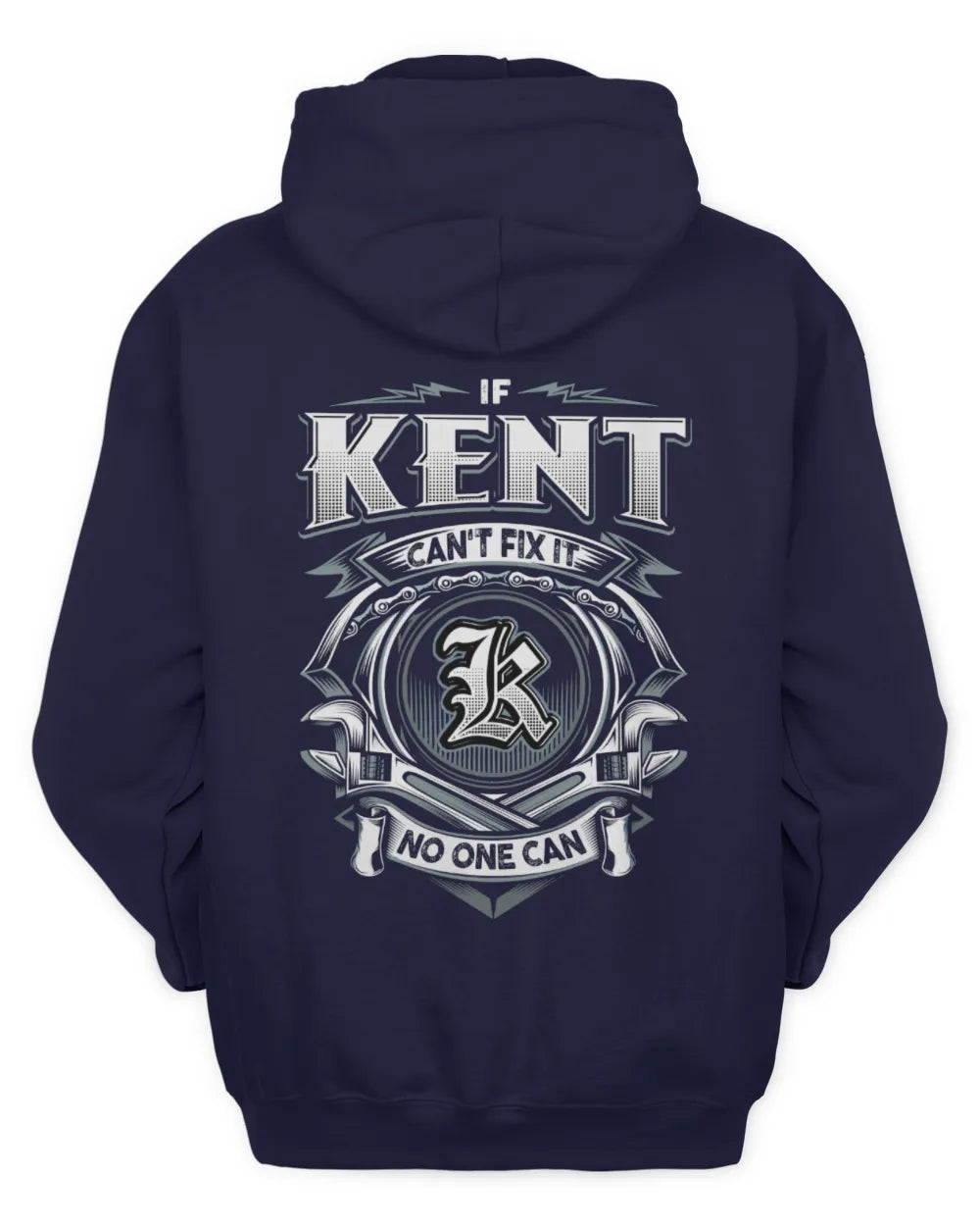 KENT AP81-K4-626 - Personalized Ahmed Quote Apparel “If Ahmed Can't Fix It, No One Can” - Unisex Hoodie - Navy
